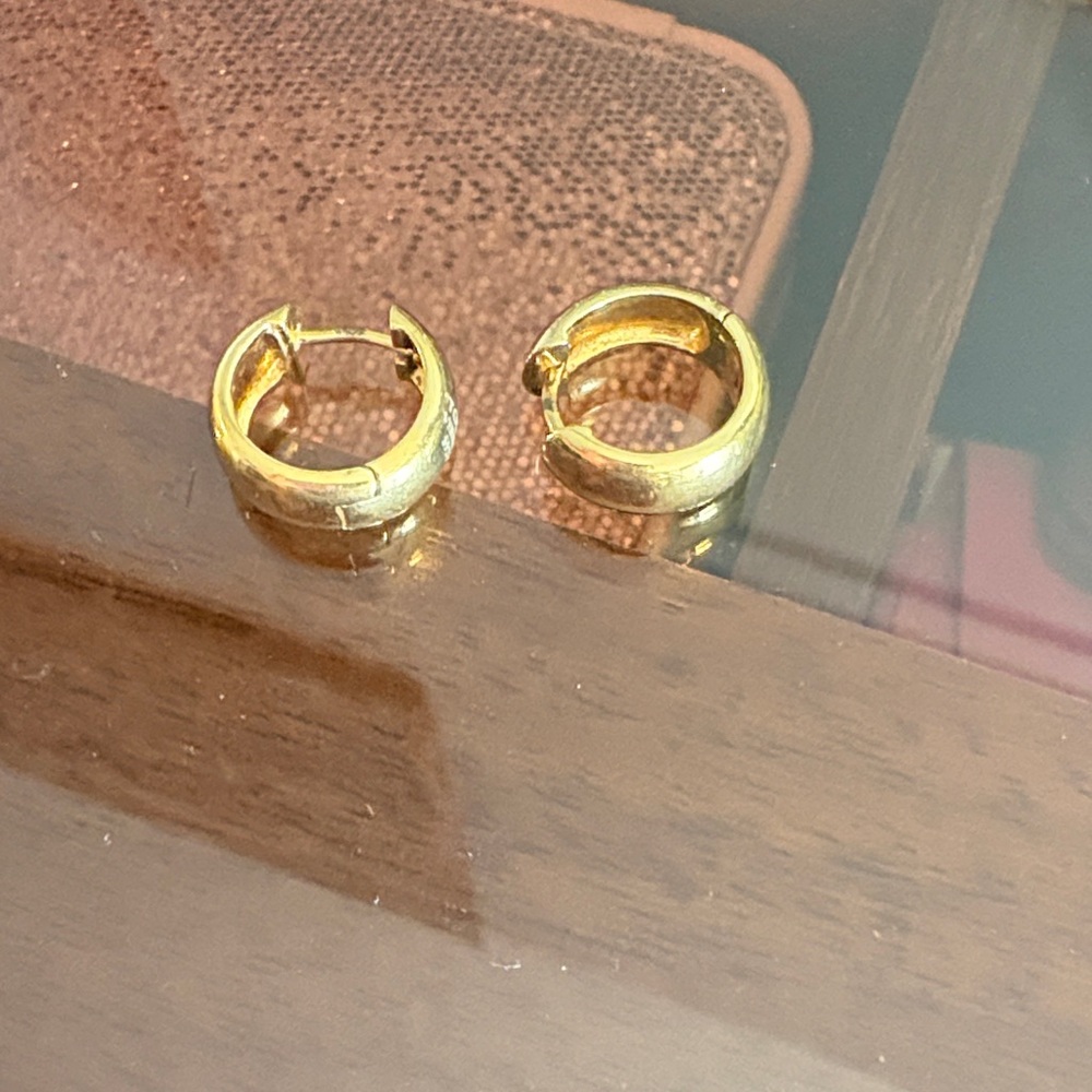 Tous Gold Hoop Earrings